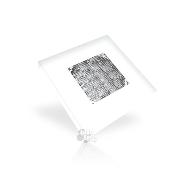Plafón LED para cuadrado de color Blanco Oro Gris metalizado Empotrable para barco autobus camión taxi grua ambulancia FT-047 LE
