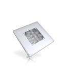 Plafón LED para cuadrado de color Blanco Oro Gris metalizado Empotrable para barco autobus camión taxi grua ambulancia FT-047 LE
