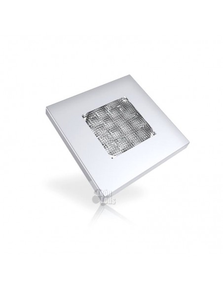 Plafón LED para cuadrado de color Blanco Oro Gris metalizado Empotrable para barco autobus camión taxi grua ambulancia FT-047 LE