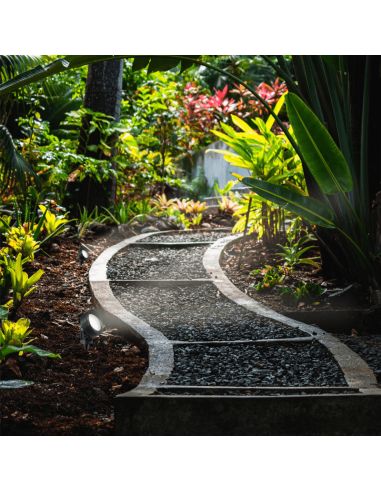 Projecteur d'extérieur avec lavabo d'ambiance noir Tommy