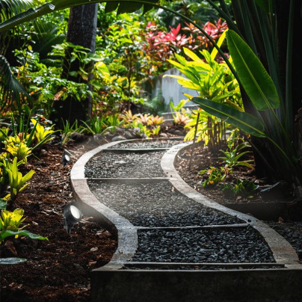 Projecteur d'extérieur avec lavabo d'ambiance noir Tommy
