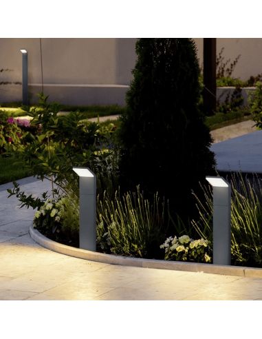 Sinalizador de piso de LED externo moderno ambiente pérola