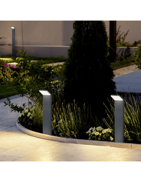 Baliza de pie LED exterior moderna Pearl ambiente
