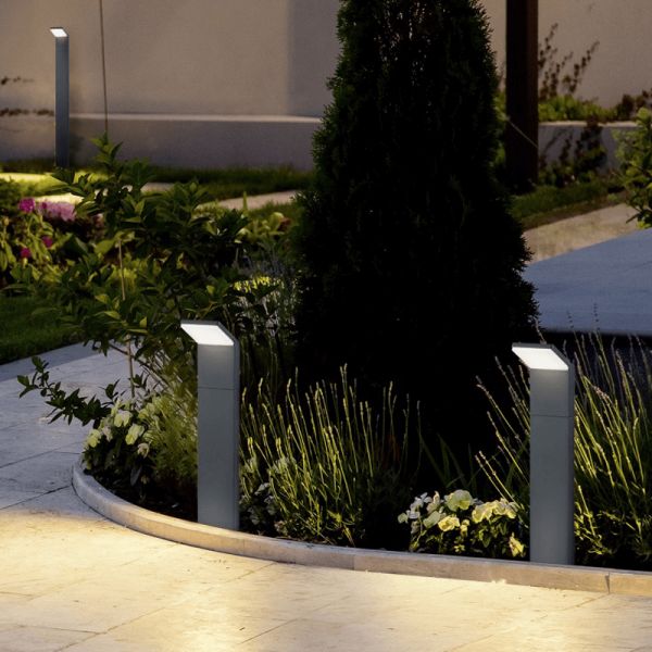 Balise de sol extérieure moderne à LED Pearl Ambient