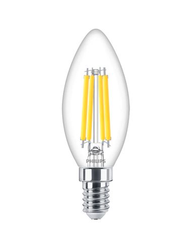 Ampoule bougie DEL à intensité variable 3,4 W - 40 W Filament B35 Master 8719514355439 Philips | leonleds