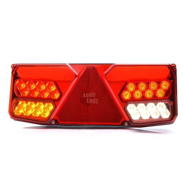 Piloto trasero LED con triangulo no da fallo de bombilla fundida can bus para camion 12V 24v| LeonLeds Iluminación