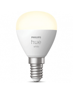 Bombilla LED esferíca inteligente Hue 470Lm 5,7w 2.700K Compatible con Alexa Google Home Philips | LeonLeds