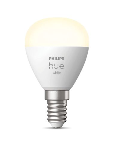 Bombilla LED esferíca inteligente Hue 470Lm 5,7w 2.700K Compatible con Alexa Google Home Philips | LeonLeds
