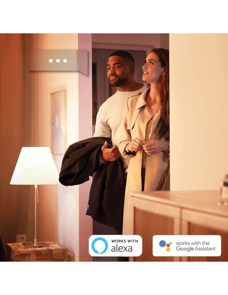 Ampoule LED Sphérique Intelligente Hue 470Lm 5.7w 2700K Compatible avec Alexa Google Home Philips | leonleds