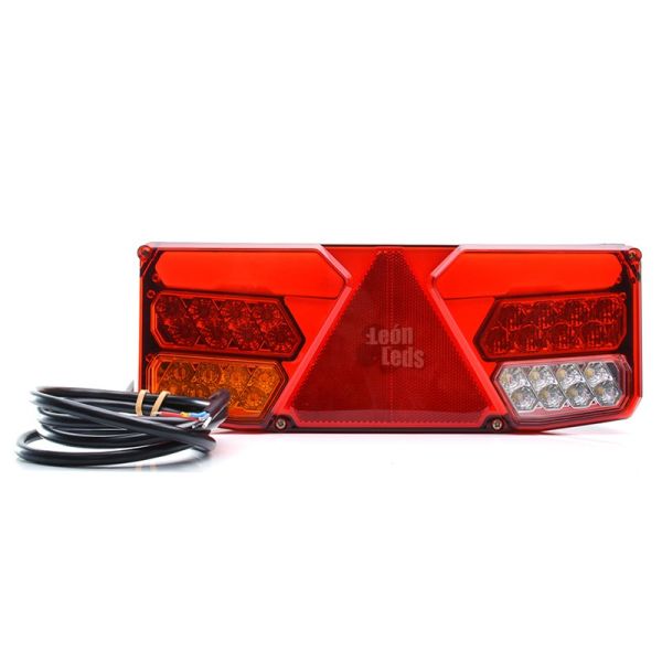 Piloto trasero LED con triangulo no da fallo de bombilla fundida can bus para camion 12V 24v| LeonLeds Iluminación