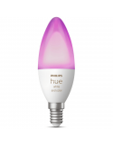 Bombilla LED vela inteligente 4W - 40W con Luz Blanca y de Colores Compatible con Alexa Google Home | LeonLeds