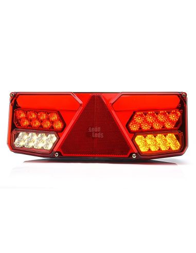 Luz traseira de LED com triângulo não dá falha na lâmpada pode ônibus para caminhão 12V 24v | Leon Iluminação LED