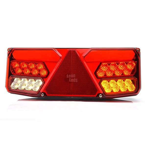 Piloto trasero LED con triangulo no da fallo de bombilla fundida can bus para camion 12V 24v| LeonLeds Iluminación
