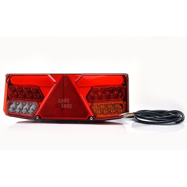 Piloto trasero LED con triangulo no da fallo de bombilla fundida can bus para camion 12V 24v| LeonLeds Iluminación