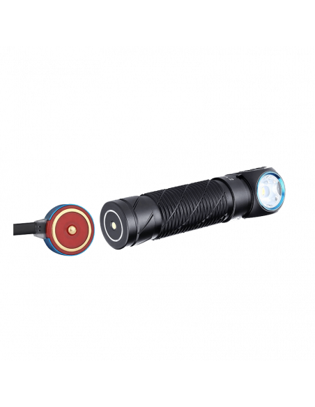 Lampe de poche Perun 2 LED avec lentille noire TIR 2500 2500lm