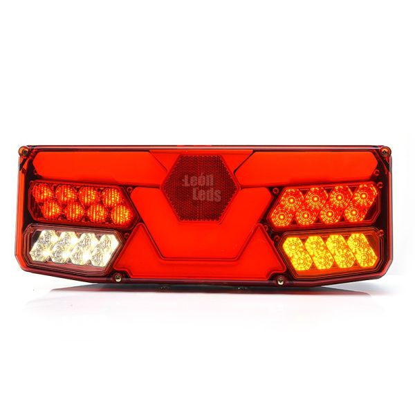 Piloto Trasero Can-Bus reflectante Exagonal Was Camión rígido 12V 24V con cable | LeonLeds Iluminación