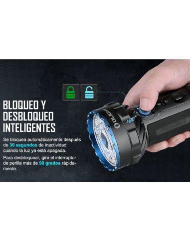 Linterna LED Marauder 2 salida dual potente 14000 lm inteligente