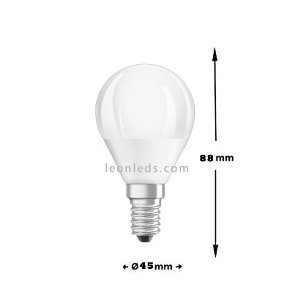 Osram Parathom  5.5W CL P Mate 827 Cálida Equivalente 40W Bombilla LED E14 P45 LedVance | LeonLeds Iluminación