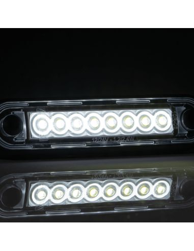 Galibo Luminária piloto LED com vidro transparente 8 Leds FT-073 B LED LONG | leonleds