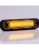 Piloto LED de Galibo ambar con tulipa transparente 8 Leds FT-073 Z LED LONG | LeonLeds