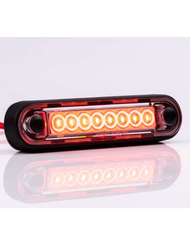 Piloto LED de Galibo con tulipa transparente 8 Leds FT-073 C LED LONG | LeonLeds