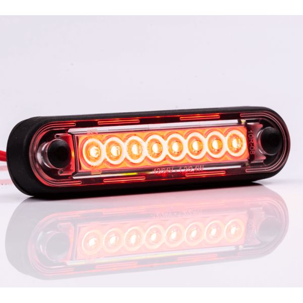 Galibo Luminária piloto LED com tulipa transparente 8 Leds FT-073 C LED LONG | leonleds