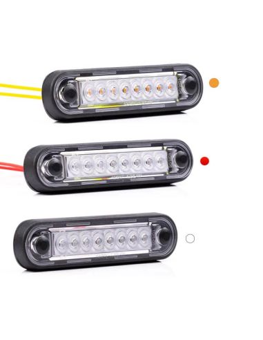 Piloto LED de Galibo con tulipa transparente 8 Leds FT-073 LED LONG | LeonLeds