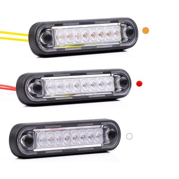 Piloto LED de Galibo con tulipa transparente 8 Leds FT-073 LED LONG | LeonLeds