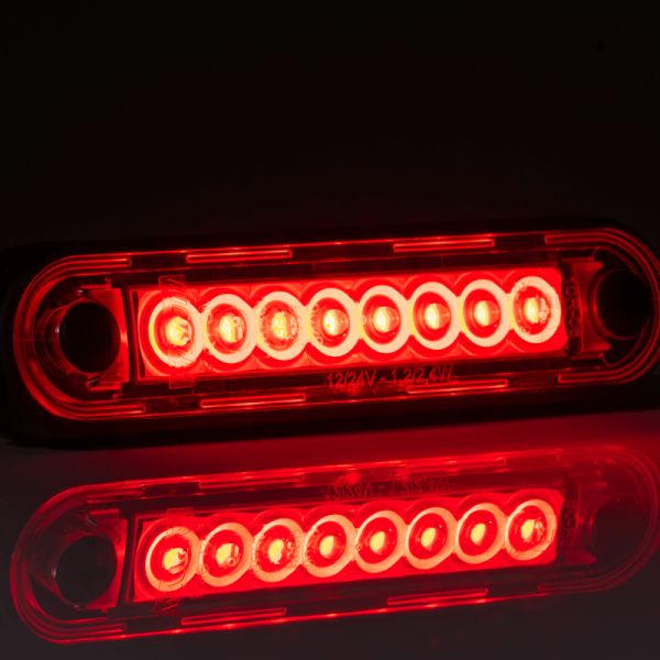 Piloto LED de Galibo con tulipa transparente 8 Leds FT-073 C LED LONG | LeonLeds