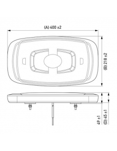 Ponte homologada Flat Amber LED com conector de isqueiro Hella 2RL 014 565-021 | Leon Iluminação LED 2