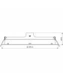 Dimensiones Downlight LED 24W 2550Lm redondo Meson 200 Philips | LeonLeds