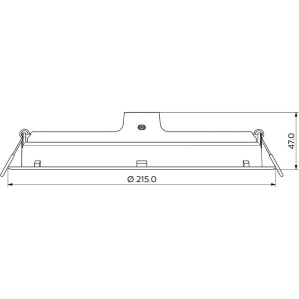 Dimensiones Downlight LED 24W 2550Lm redondo Meson 200 Philips | LeonLeds