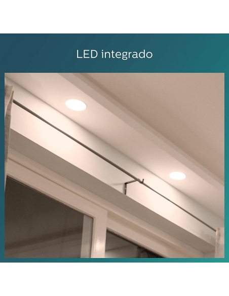Downlight LED redondo 6W 550Lm blanco Philips | LeonLeds
