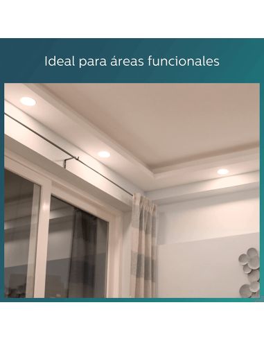 Downlight LED redondo 6W 550Lm blanco Philips | LeonLeds