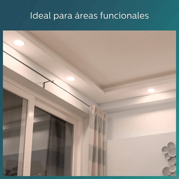 Downlight LED redondo 6W 550Lm blanco Philips | LeonLeds