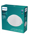 Spot encastrable rond à LED blanc Philips Meson 13W | LeonLeds