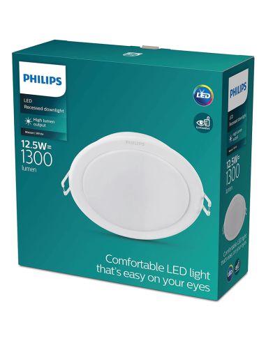 Spot encastrable rond à LED blanc Philips Meson 13W | LeonLeds