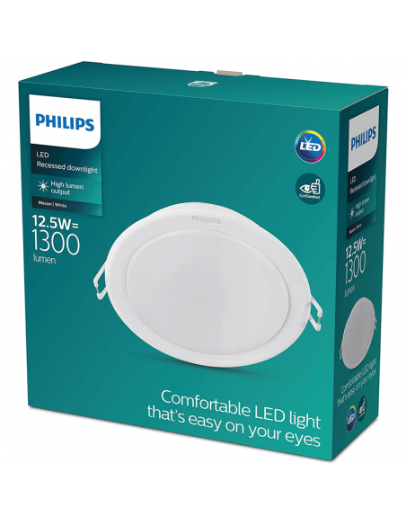 Downlight LED 13W blanco redondo Philips Meson | LeonLeds
