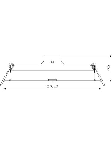 Dimensiones Downlight LED redondo 17W blanco 1.600Lm Philips | LeonLeds