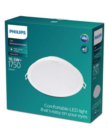 Downlight LED redondo 17W blanco 1.600Lm Philips | LeonLeds
