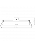 Dimensiones Downlight LED empotrable 21W blanco 2.100Lm Meson de Philips | LeonLeds