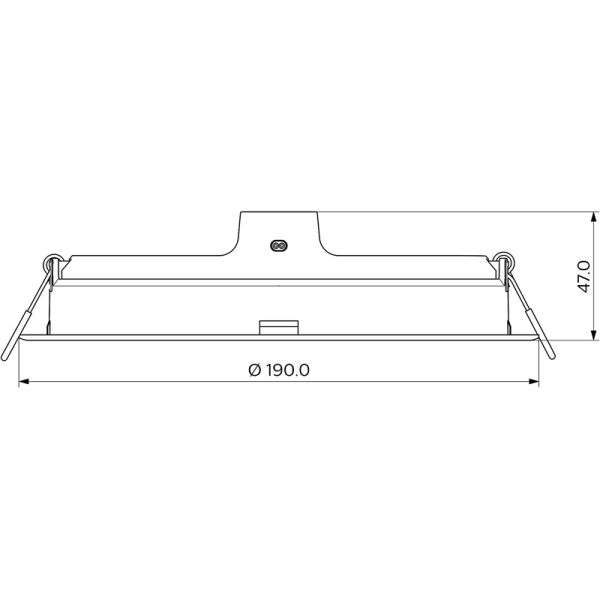 Dimensiones Downlight LED empotrable 21W blanco 2.100Lm Meson de Philips | LeonLeds