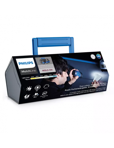 Embalagem de lanterna LED multidirecional de 3 módulos