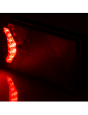 Piloto Trasero rectangular LED con triangulo Strada 12V 24V Horpol | LeonLeds