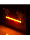 Piloto Trasero rectangular LED con triangulo Strada 12V 24V Horpol | LeonLeds