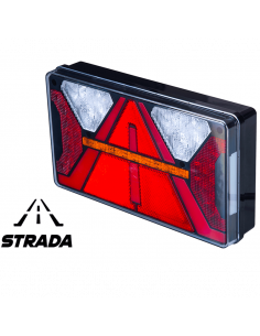Lanterna traseira LED retangular com triângulo Strada 12V 24V Horpol | leonleds 2