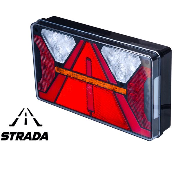 Piloto Trasero rectangular LED con triangulo Strada 12V 24V Horpol | LeonLeds