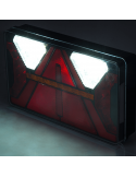 Piloto Trasero rectangular LED con triangulo Strada 12V 24V Horpol | LeonLeds