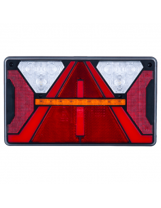 Feu arrière LED rectangulaire avec triangle Strada 12V 24V Horpol | leonleds