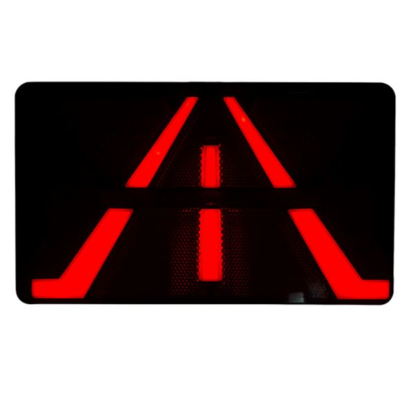 Piloto Trasero rectangular LED con triangulo Strada 12V 24V Horpol | LeonLeds